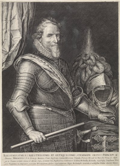 Portrait of Prince Maurice of Orange by Jan Harmensz. Muller