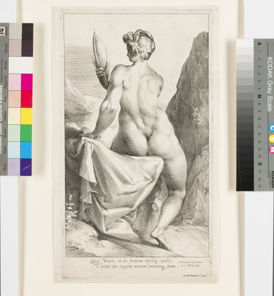 Prudence Looking at Herself in a Mirror by Jan Harmensz Muller