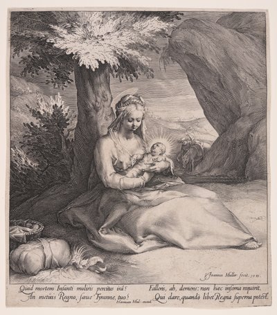 Rest on the Flight to Egypt by Jan Harmensz. Muller