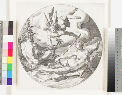 The Creation of Dry Land and the Seas, c.1589 by Jan Harmensz Muller