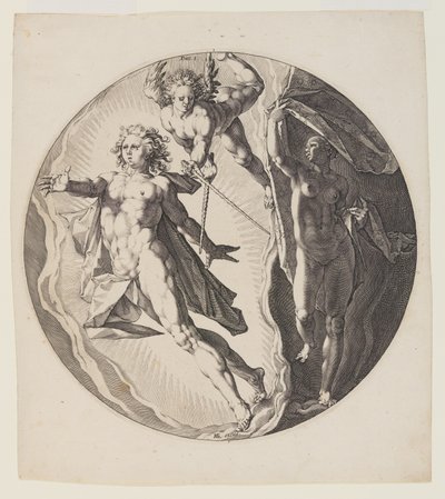 The First Day, plate 2, from Creation of the World by Jan Harmensz. Muller
