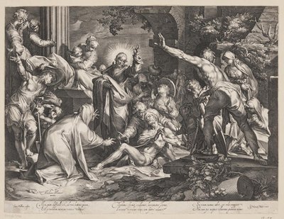 The Raising of Lazarus by Jan Harmensz. Muller