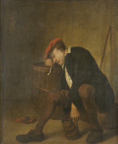 Man Sleeping by Jan Havicksz (school of) Steen