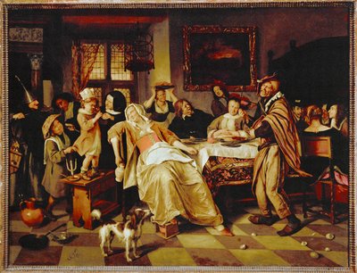 Feast of the Twelfth Night Cake by Jan Havicksz. Steen