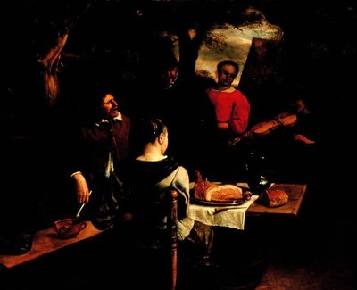 The Meal or The Young Violinist, c.1650-60 by Jan Havicksz. Steen