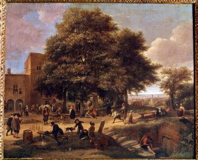The Game of Bowling by Jan Havicksz. Steen