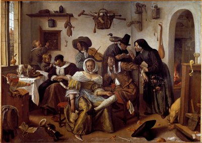 The World is Upside Down or The Misdeeds of Lust by Jan Havicksz. Steen