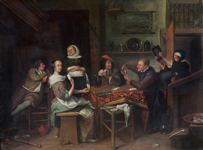 The Card Players by Jan Havickszoon Steen