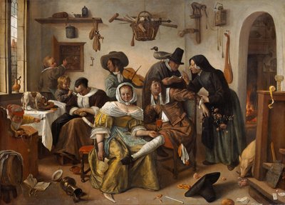 The Topsy-Turvy World by Jan Havickszoon Steen