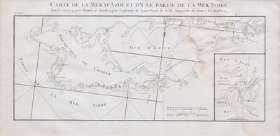 Map of the Crimea and the Sea of Azov by Jan Hendrik van Kinsbergen