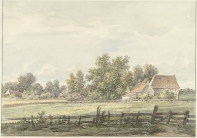 Landscape with Farm by Jan Hulswit