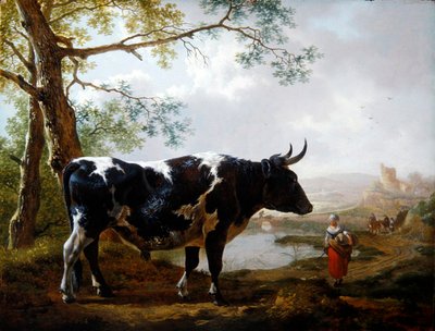 A Prize Bull in a Verdant Landscape by Jan II Kobell