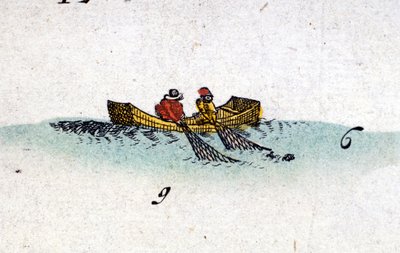 Herring Fishermen from the Atlas of Jansson Janssonius by Jan Janssonius