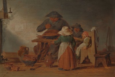 Peasant Meal by Jan Jansz (1599-1649) Buesem