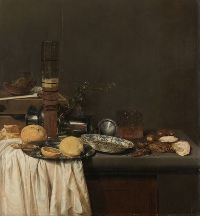 Still Life with a Tall Beer Glass by Jan Jansz. van de Velde (III)