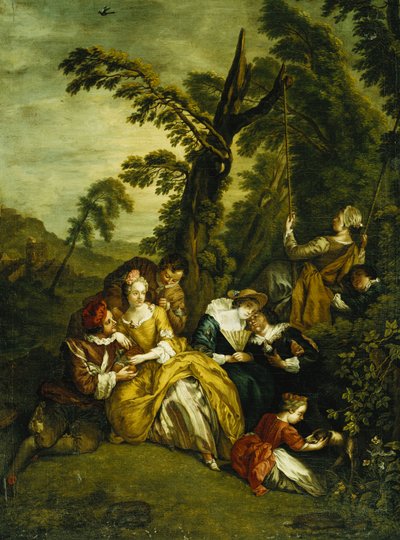 A Fete Champetre, 1756 by Jan Josef the Elder Horemans