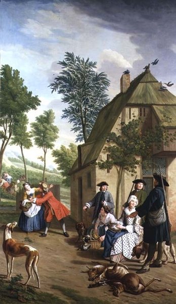 Figures in a Landscape (One of a Series of Four) by Jan Josef the Younger Horemans