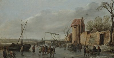 A Scene on the Ice, 1627 by Jan Josefsz Goyen van