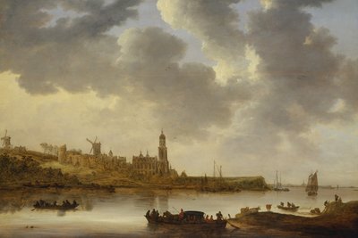 A View across the Rhine at Rhenen by Jan Josephsz van Goyen