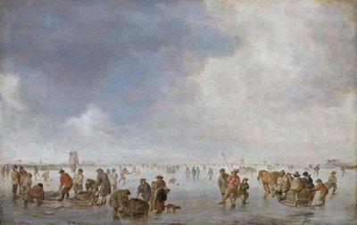 Winter Scene on the Ice by Jan Josephsz van Goyen