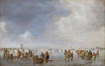 Winter Scene on the Ice by Jan Josephsz van Goyen