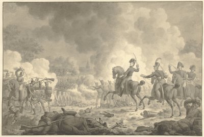 Crown Prince William Frederick George Louis at the Battle of Waterloo and Fleurus by Jan Kamphuijsen (signed by artist)
