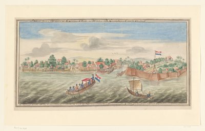 View of Malacca from the sea by Jan Keldermans