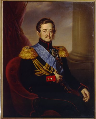 Portrait of I.F. Paskevich, Count of Erivan, Viceroy of the Kingdom of Poland by Jan Ksawery Kaniewski