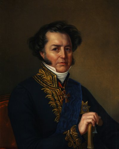 Portrait of Avraam Norov 1795-1869, 1857 by Jan Ksawery Kaniewski