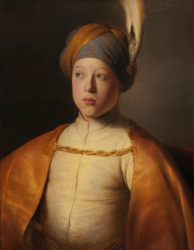 Boy in a Cape and Turban (Portrait of Prince Rupert of the Palatinate), ca 1631 by Jan Lievens