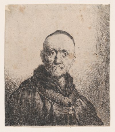 Bust of an Old Man, Frontal, 17th Century by Jan Lievens