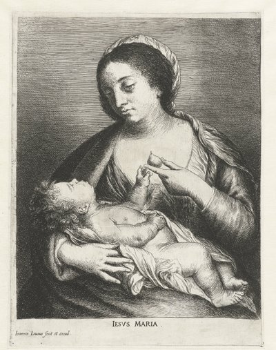 Mary with Child and a Pear by Jan Lievens