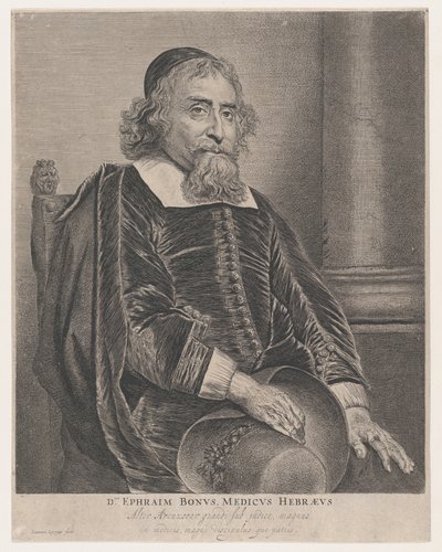 Portrait of Ephraim Bonus, Physician by Jan Lievens