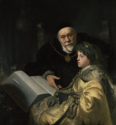 Prince Charles Louis of the Palatinate with His Tutor Wolrad von Plessen in Historical Dress by Jan Lievens