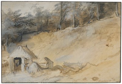 Sandy Slope with a Hut by Jan Lievens