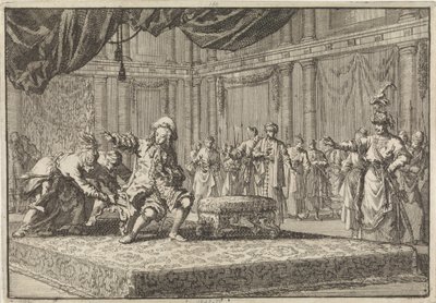 The French Ambassador in Constantinople is Deprived of the Seat He Had Placed Next to the Grand Vizier, 1677 by Jan Luyken