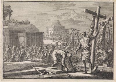Alexander Joannes, Prince of the Jews, Crucifies His Opponents by Jan Luyken