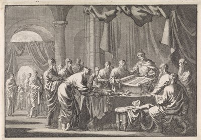 Assembly of the 72 Translators of the Law by Order of King Ptolemy Philadelphus by Jan Luyken