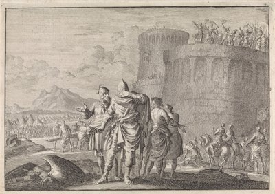 Hyrcanus, Son of Simon, Turns Away during the Siege of the Dagon Fortress by Jan Luyken