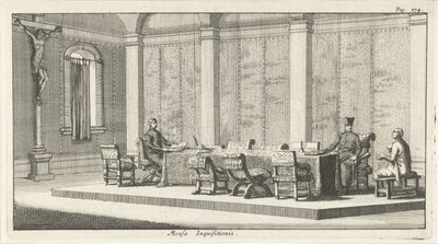 Jesuits Condemn an Accused Man by Jan Luyken