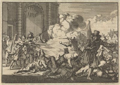 Riot in Rotterdam Following the Arrest of a Remonstrant Minister, 1621 by Jan Luyken