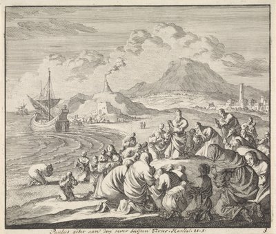 Paul Praying at the Shore of Tyre by Jan Luyken
