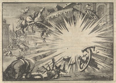 Carriage and Horses of King Louis XIII Destroyed by an Infernal Machine, ca. 1625 by Jan Luyken