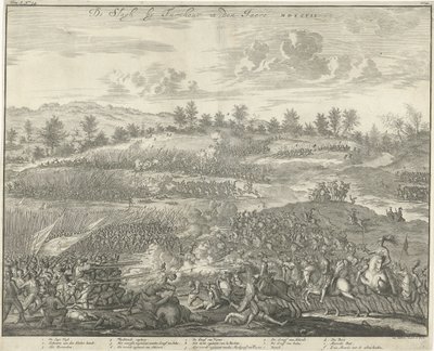 Battle of Turnhout, 1597 (title on object: The Battle of Turnhout in the Year MDXCVII) by Jan Luyken