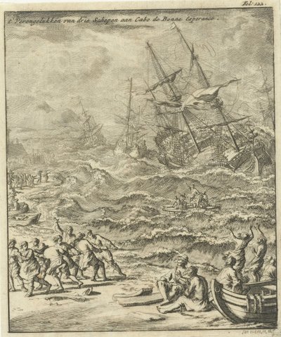 Shipwreck at the Cape of Good Hope, 1693 by Jan Luyken
