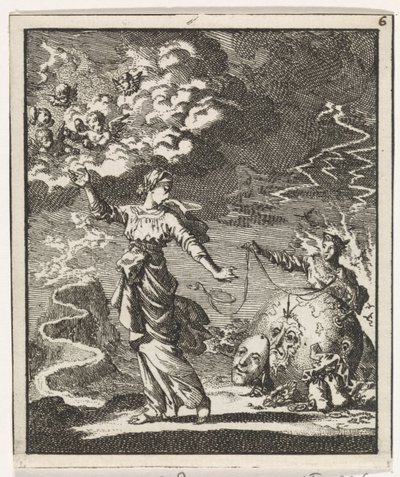 Woman Chooses the Narrow Path Leading to Heaven by Jan Luyken
