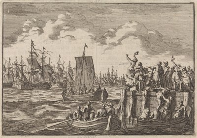 William III Departs with the Fleet to England, 1688 by Jan Luyken