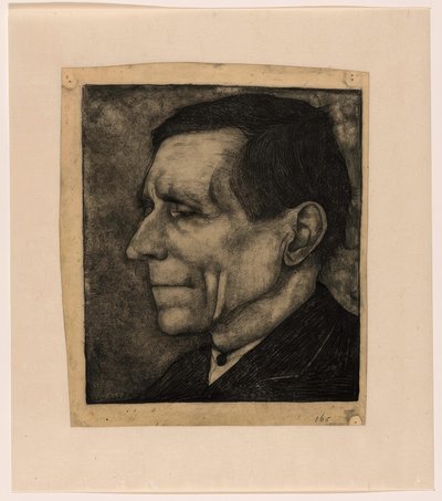 Father of Jan Mankes, Almost in Profile to the Left by Jan Mankes