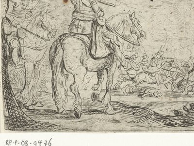 Two Riders in a Cavalry Battle (Cavalry Battles) by Jan Martszen de Jonge