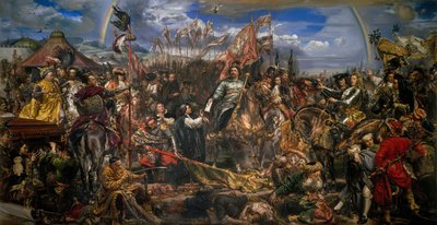 Jean III Sobieski sends a message of victory to Pope Innocent XI after the Vienna battle by Jan Matejko